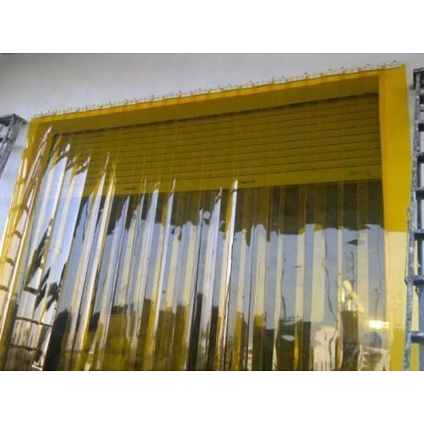 PVC Strip Curtain Yellow  ( Tirai Plastik kuning )