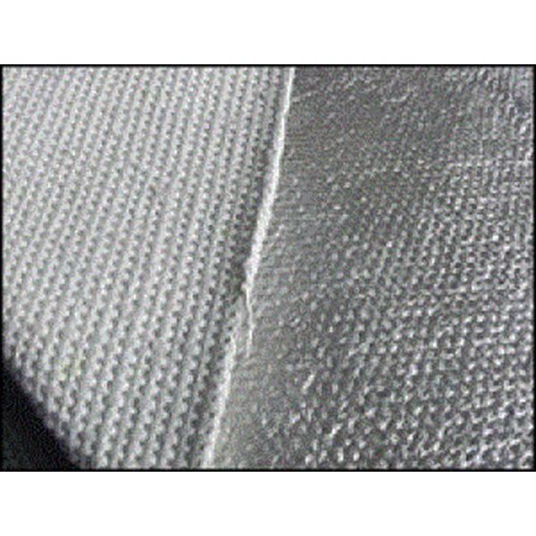 Asbestos cloth coated with aluminum foil 