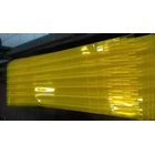 PVC STRIP CURTAIN DOUBLE YELLOW RIBBED 2