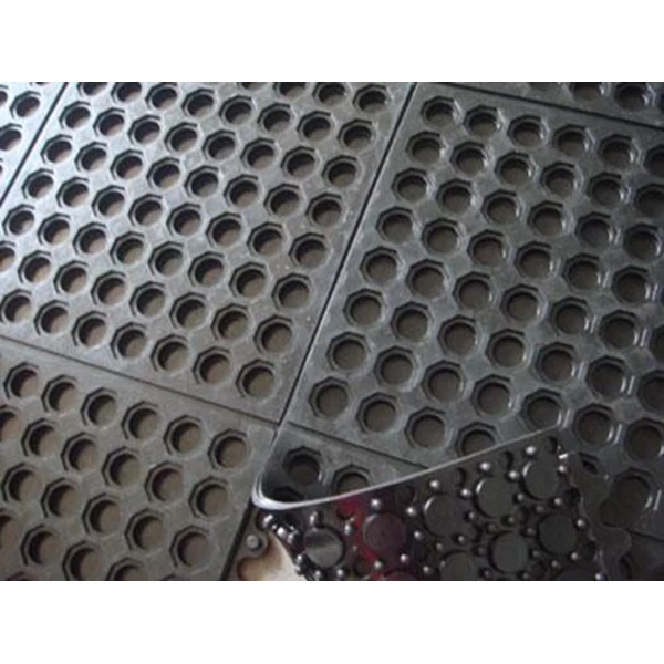 Rubber Mat Perforated Holes