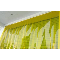 Gorden Plastik PVC Curtain Yellow