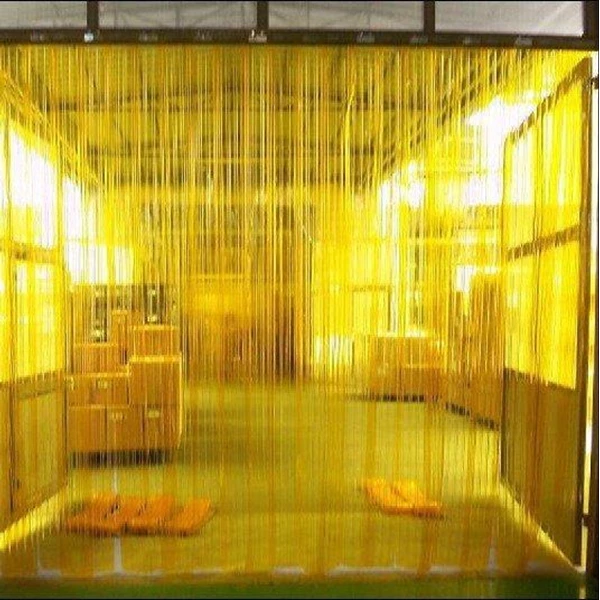 Tirai PVC Curtain Industri Warna Kuning